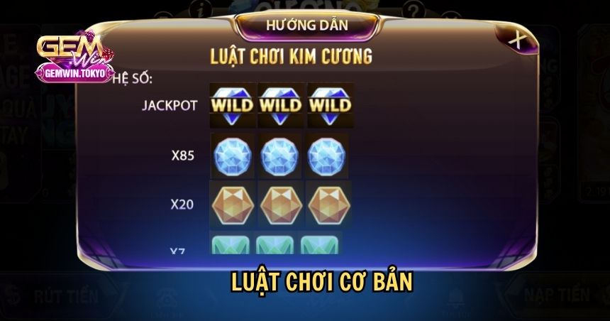 Luật chơi Kim cương cơ bản