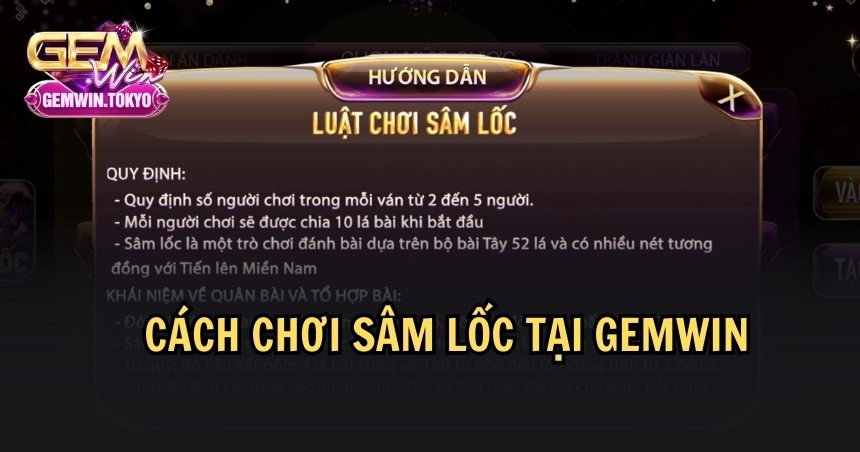 Luật chơi sâm lốc tại GEMWIN