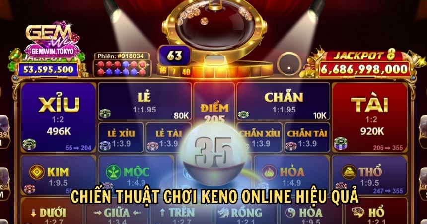 Chiến thuật chơi Keno online hiệu quả