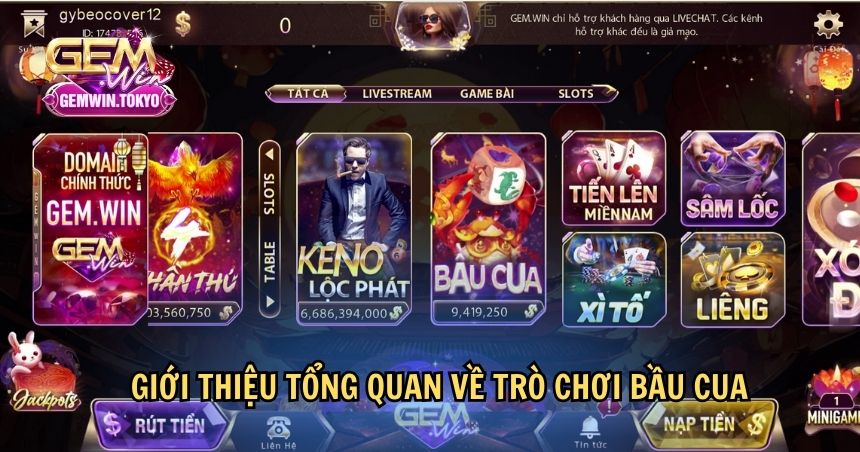 Giới thiệu tổng quan về trò chơi bầu cua