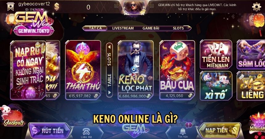 Keno Lộc Phát GEMWIN 